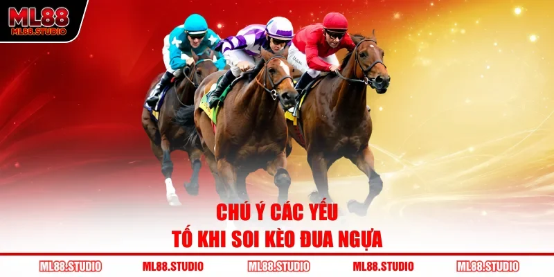 Chú ý các yếu tố khi soi kèo đua ngựa