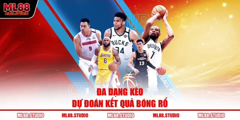 Đa dạng kèo dự đoán kết quả bóng rổ 