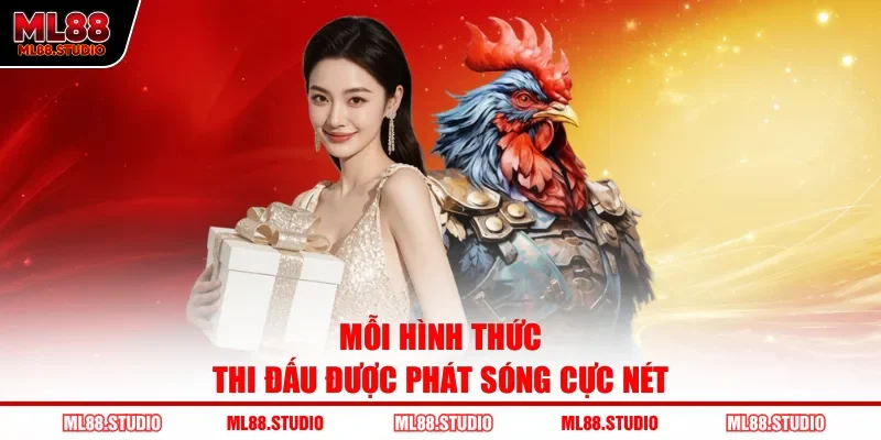 Mỗi hình thức thi đấu được phát sóng cực nét